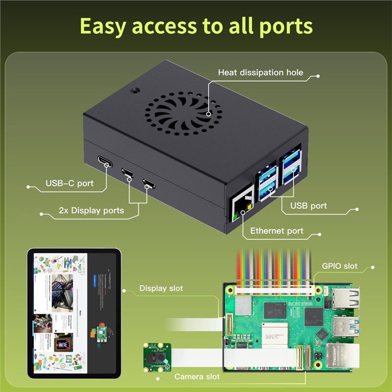 T23C For Irasptek Starter Kit  - Raspberry Pi 5 8Gb Board recension och pris