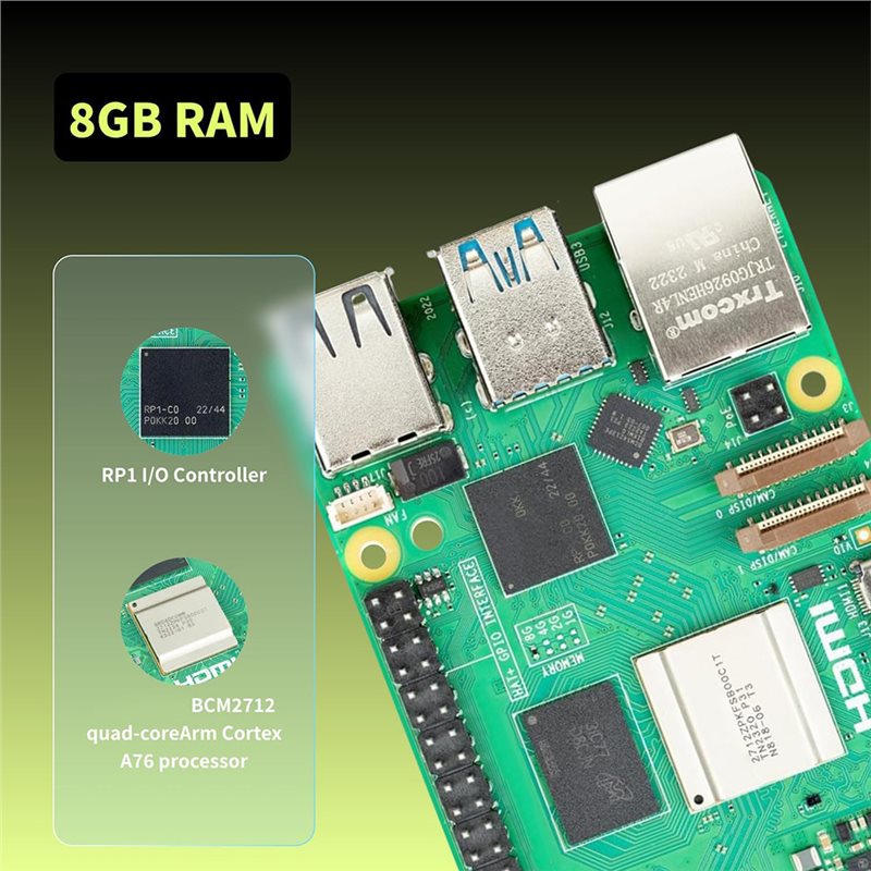 T23C For Irasptek Starter Kit  - Raspberry Pi 5 8Gb Board recension och pris