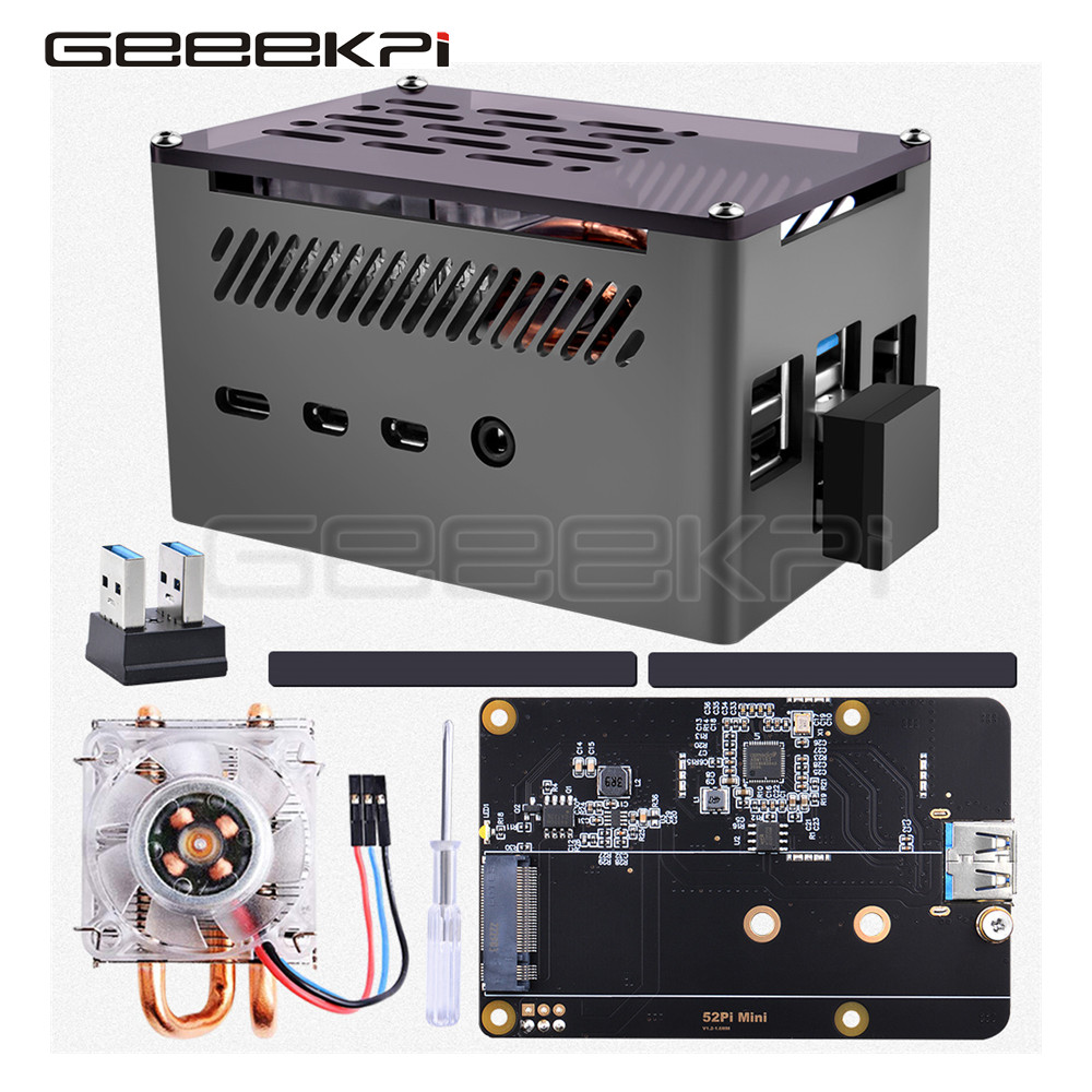 GeeekPi  Aluminum Brick Case B - Argon One V3 M.2 Nvme Case recension och pris