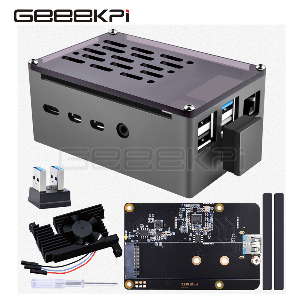 GeeekPi  Aluminum Brick Case B - Argon One V3 M.2 Nvme Case recension och pris