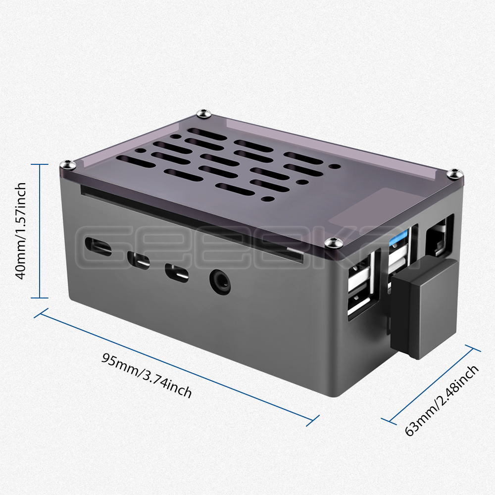 GeeekPi  Aluminum Brick Case B - Argon One V3 M.2 Nvme Case recension och pris